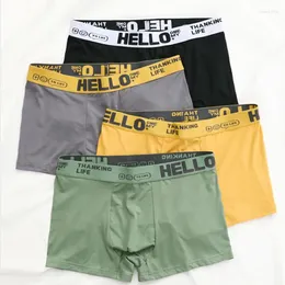 Underpants FINETOO 1Pcs Cotton Big Size Men's Boxers Llus Large Shorts Breathable Printing Underwear L-3XL