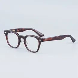 Óculos de sol quadros KANE KC-59 japonês feito à mão designer marca qualidade acetato óculos homens clássico oval miopia óculos mulheres óculos