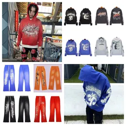 مصمم Hellstar Hoodie Men Graphic Tee Shirt حرف Pullover Letter طباعة الطائر الطويل الأكمام مع جيب رجال الأسطح للرجال للنساء Hoodies Swinkpants Gtrg