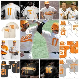 Volunt Tennessee NCAA College Baseball Jersey Liam Spence Jake Rucker Drew Gilbert Pete Derkay Luc Lipcius Max Ferguson Evan Russell Cort High