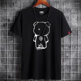 T-shirt da uomo 2024 Est Camicia per uomo Abbigliamento Fitness Bianco O Collo Anime T-shirt uomo T-shirt oversize S-6XL Goth Punk