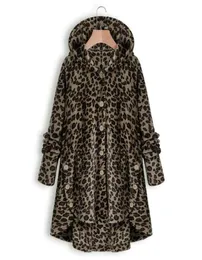 Cappotto invernale da donna leopardato Teddy in pile con cappuccio soffice cardigan oversize 5XL giacca allentata cappotti di pelliccia sintetica di lusso8705230