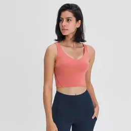 Yoga Bras feminino de alta qualidade designer de roupas íntimas lixamento duplo e lateral de cinto fino de tanques sexy tanques sling desgaste de roupas íntimas de4