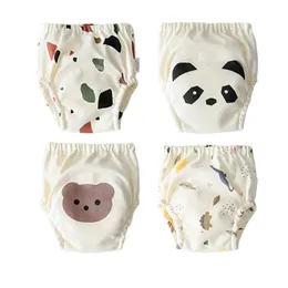 4 pezzi moda riutilizzabile per bambini pannolini di stoffa mutandine lavabili pantaloni per vasino apprendimento mutandine brevi per bambini 240119