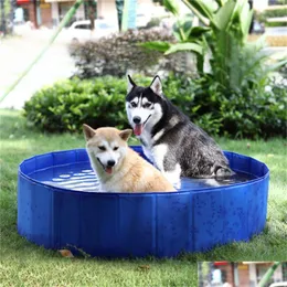 Vasca da bagno estiva per animali domestici per cani, per il lavaggio dei cuccioli, vasca da bagno durevole in PVC portatile, per esterni, per bambini, grande, 2022, consegna a goccia Ho Dhbza