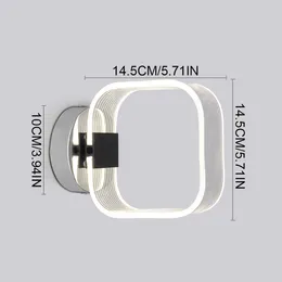 Wall Lamp Artpad Modern Light LED Indoor Lamps 220V 6W Warm Night Lighting For Bedroom Hallway Aisle Bathroom Sconces