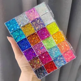 No Shimmer Eyeshadow Glitter Body Face Art Loose Sequins Diamond Jewels Rhinestones Makeup Pallet Waterproof Party Festiva 240124