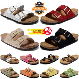 Tasarımcı Terlik Erkek Kadın Sandalet Arizona Slaytlar Shearling Siyah Beyaz Süet Deri Flip Flop Sliders Açık Moda Klasik Spor ayakkabıları Sandal Yürüyüş