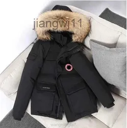 Men's Down Parkas 8t18 Canadian Winter Coat Thick Warm Mens Jackets Work Clothes Jacket Outdoor Thickened Fashion Keeping Couple Live Broadcast Coat387 Ymhq