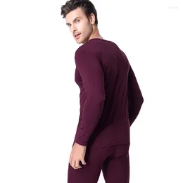 Men's Thermal Underwear YOOY Clothing Clothes For Mens Warm Pants Winter Men Long Johns Sexy Two Piece Set Compression