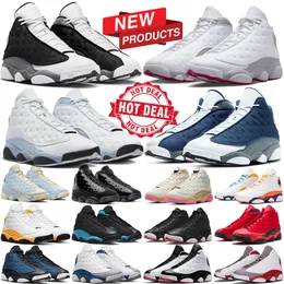 13 Basketballschuhe 13s Black Cat Black Flint Wolf Grey Navy Court Purple Bred Reverse He Got Game Herren-Sportsneaker