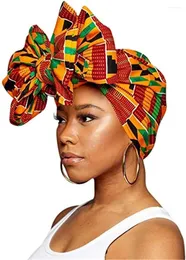 الملابس العرقية 2024 أزياء African Headtie طباعة نساء عمامة غطاء رأس المسلمين محرك الرأس الناعم Strecth Africa Hijab للنساء