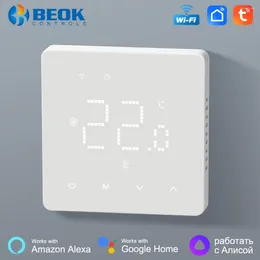 Smart Home Control Beok Tuya Wifi Room Thermostat Underfloor Heating System Thermoregulator For Gas Boiler Electric With Alexa Google
