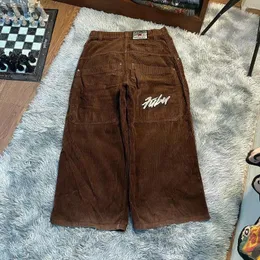 Herrenhose American Retro 90er Jahre Cord weites Bein mit hoher Taille für Männer und Frauen Harajuku Y2K Vintage Street Loose Daily Couple