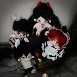 20cm سلسلة Dark Demon Delid Doll Plush Cotton Star Dolls مع ملابس محشوة Plushies Dolls Toys Collection Collection Wildress 240123