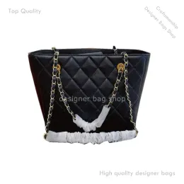 designer bag tote bag Totes Bag Caviar Classic Quilted Metal Chain bags Black and White Solid Color Shoulder Crossbody Outdoor Ladies Luxury Handbags