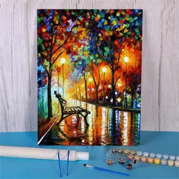 Paintings Abstract Painting By Numbers Package Acrylic Paints 50 70cm Colorful Picture Adults Crafts For Living Room Home Decor Wall Art
