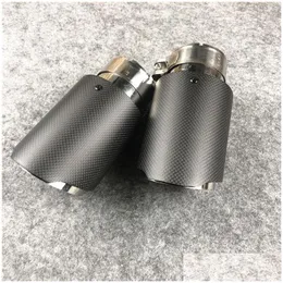 Muffler Glossy Stainless Steel End Pipe Exhaust Tip For Akrapovic Carbon Tail Tipsone Pcs Drop Delivery Mobiles Motorcycles Parts Sys Dh51K