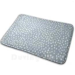 Carpets Blue Dalmatian Print Mat Rug Carpet Anti-Slip Floor Mats Bedroom Leopard Polka Dots Pattern Cute Pastel Animal