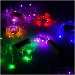 LEDストリングストリングライト防水銅ミニミニフェアリーDIYガラスクラフトボトルライトクリスマスランプ2m 20LEDSドロップ配信照明H DHNBQ