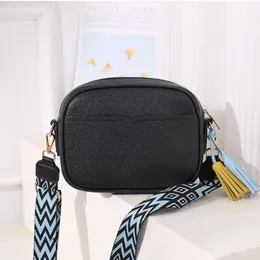 Evening Bags Vegan PU Leather Crossbody Sling Women Luxury Designer Fashion Tassels Shoulder Ladies Versatile Guitar Strap Purse