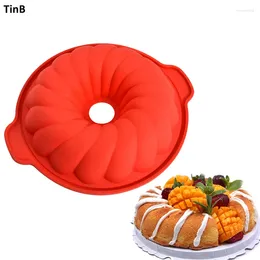 Baking Moulds 28 25cm Big Size Silicone Cake Mold Round Shape Kitchen Bakeware DIY Desserts Mousse Pan Tools