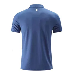 LL عالية الجودة زي اليوغا في الهواء الطلق قميص البولو للرجال رجالي الجاف الجاف الالتهاب القصير القصير أعلى الذكور كمية عالية الكمية 803