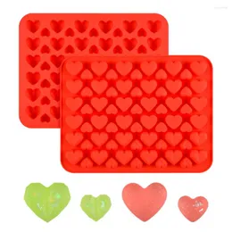 Bakningsverktyg Silikolove Mini Heart Gummy Candy Mold Silicone Chocolate Molds Valentine Confectionery Jelly Bakery Accessories
