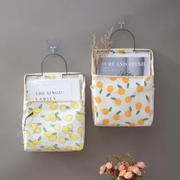 Nordic Garbage Hanging Storage Bag Fabric Sailmtented Supenser Organizer Organizer 240125