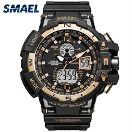Smael Waterproof Sports Men Watch Thock Watch Relogio Military Army Man Wristwatch 디지털 Montre Homme Electronic Watch Clock L301E