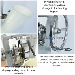 Lab Supplies Wholesale HNZXIB TDP 0 Lab Supplies Candy Milk Tablet Manual Die Press Hine Punch Anpassning Cast Drop Delivery Office DH01P