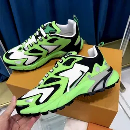 أحذية رياضية فاخرة Tatic Runner Runner Shoes Designer Color Block Mesh Surface Classic White Green Green Green Trend Trend Platform