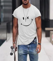 WENYUJH Summer Casual Short Sleeve TShirts For Mens Fashion Face Print ONeck Pullover Tops Plus Size Male Tee 2107073141093