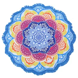 Toalha Hippie/Boho Beach Clanta/arremesso indiano Taça redonda de mesa redonda de peças de redonda Mandala/Meditação de tapete de ioga 58 "2.3