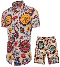 Mens Beach Designer Tracksuits Summer 20SS Fashion Beach Seaside Holiday Shirts Shirts Set Mens 럭셔리 디자이너 세트 Outfits7088962