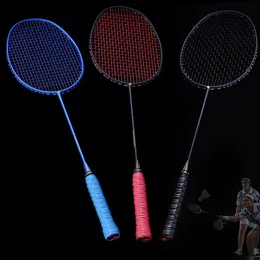 Raquete de badminton única de grafite, raquete profissional de fibra de carbono com bolsa de transporte 240122