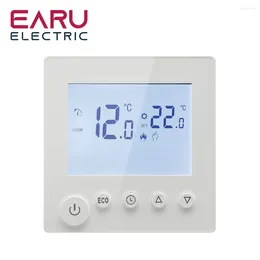 Controllo domestico intelligente AC90V-240V 3A 16A Riscaldamento a pavimento elettrico per acqua TRV Casa Termostato per ambiente Regolatore di temperatura Display LCD digitale a parete