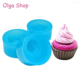 Backformen GYL156 GYL157 GYL158 3D-Cupcake-Silikonform, 3 Stück, 1 Set, Kuchen, Schlüsselanhänger, Schmuck, Anhänger, Harz, Fondant, Süßigkeiten, Schokolade