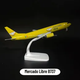 Scale 1 250 Metal Aircraft Model Replica Mexico Airlines B737 Mercado Airplane Aviation Miniature Art Collection Kid Boy Toy 240119