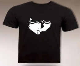 Högkvalitativ anpassad l Death Note T -shirtdetektiv Anime T Män trycker Bomull O Neckskjortor Casual Kort ärmskjorta Tee5934799