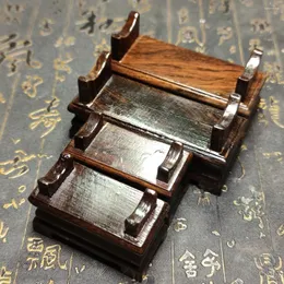 Jewelry Pouches Agate Tianzhu Decoration Special Display Stand Solid Wood Wooden Frame Elliptical Large Base