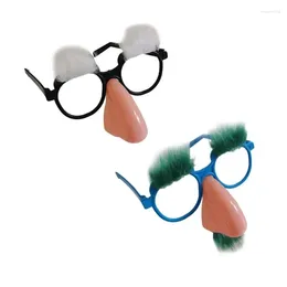 Party Supplies Durguise Glasses med roliga näsögonbrynen och mustasch perfekta fördelar för kostym Halloween födelsedagsfester
