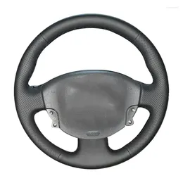 Capas de volante personalizadas capa de carro original para Renault Megane 2 Kangoo Scenic Leather Braid