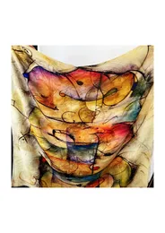 Mulheres sarja Ten cavalo posters Scarf animal Red Foulard Femme Echarpe senhoras Joker seda quadrado Cachecóis 100 * 100