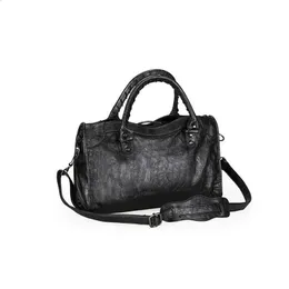 Macio couro do plutônio marca meninas sacos de ombro preto bolsas tote chegada mini pequena motocicleta crossbody para mulher 240119