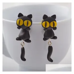 Ohrstecker Großhandel Handmade Red Fox Schöne Panda Eichhörnchen Tiger Ohrschmuck Brincos Tier Drop Lieferung Dhafp