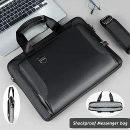 Bolsa mensageiro à prova de choque para laptop 13314156173 polegadas pasta homem senhora bolsa de ombro para macbook notebook computador dropship 240119