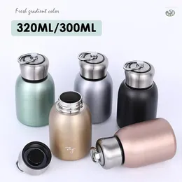 Bottiglie d'acqua Mini graziose boccette per caffè sottovuoto in acciaio inossidabile Bottiglia per bevande da viaggio Thermos Tazze e tazzine Inverno Mantieni freddo Femmina