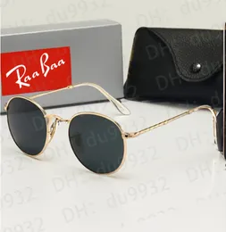 Designer Sonnenbrille Männer Frauen Ray 3447 Sonnenbrille UV400 Klassische Marke Brille Frauen Sonnenbrillen Metallrahmen mit Box
