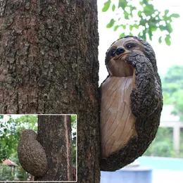 Decorazioni da giardino Statue realistiche di statuette di bradipo dell'albero Scultura di Hugger per la decorazione dell'ornamento del cortile